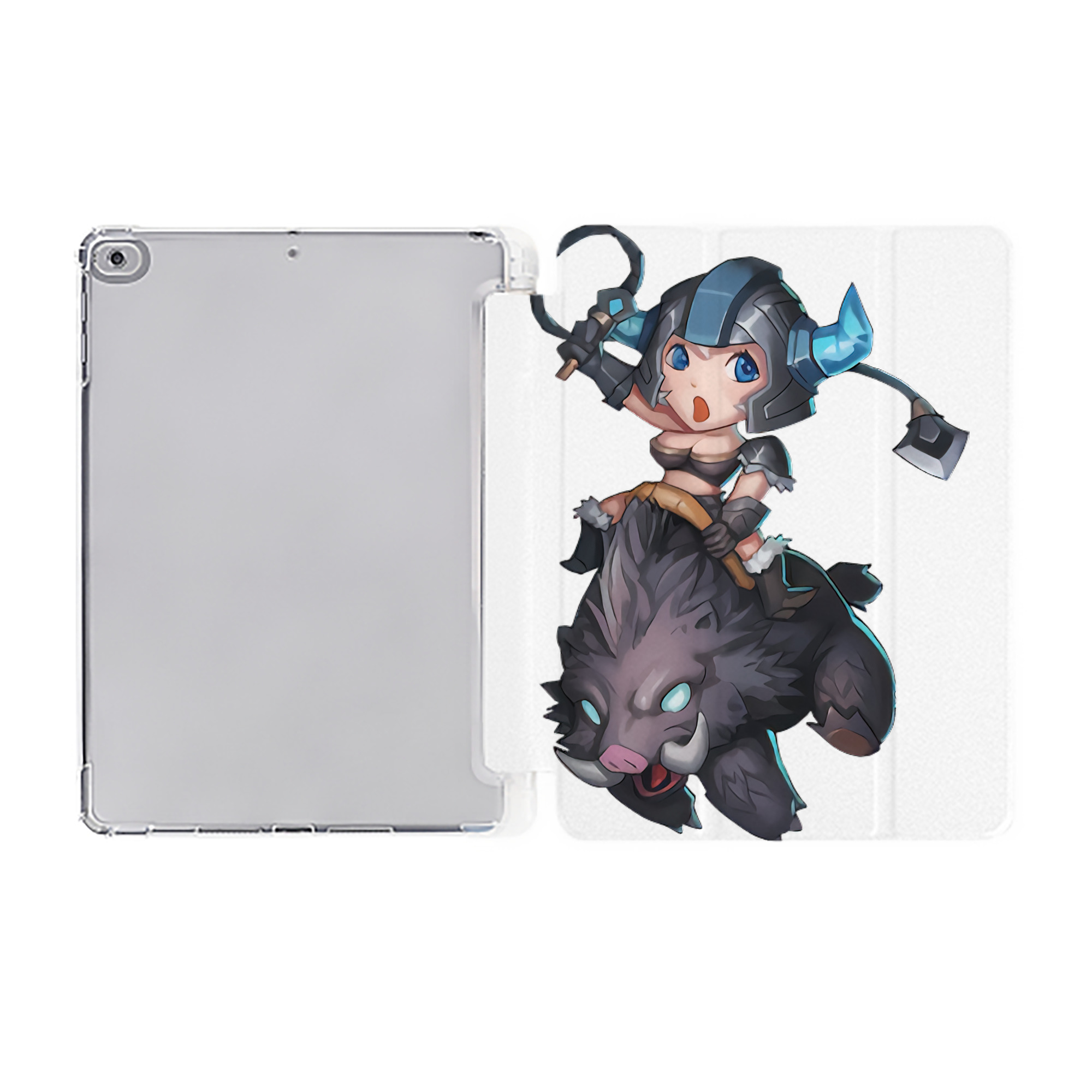 （画像用） リーグ・オブ・レジェンド League of Legends LOL IPad ケース ペン収納付き 三つ折りスタンド PUレザー×シリコン 対応機種9.5/10.5/10.9インチ